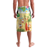 Hawaiian Mele Kalikimaka Lavalava Tropical Plumeria and Lei Funny Santa Beach - Polynesian Pride