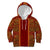 Hawaii Style Hibiscus and Tribal Element Fabric Patchwork Kid Hoodie LT03 Red - Polynesian Pride