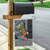 Hawaii Pineapple Surfing With Kakau Tribal Garden Flag LT03 - Polynesian Pride