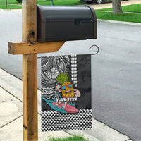 Hawaii Pineapple Surfing Kakau Tribal Personalised Garden Flag LT03 - Polynesian Pride