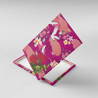 Hawaiian and Japanese Culture Together Canvas Wall Art Pink Ohia Lehua Plumeria and Sakura Blooming - Polynesian Pride