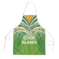 Cook Islands Rugby League Apron Tatau Tribal Motifs-Light Green Color LT03 Green - Polynesian Pride
