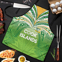 Cook Islands Rugby League Apron Tatau Tribal Motifs-Light Green Color LT03 Green - Polynesian Pride