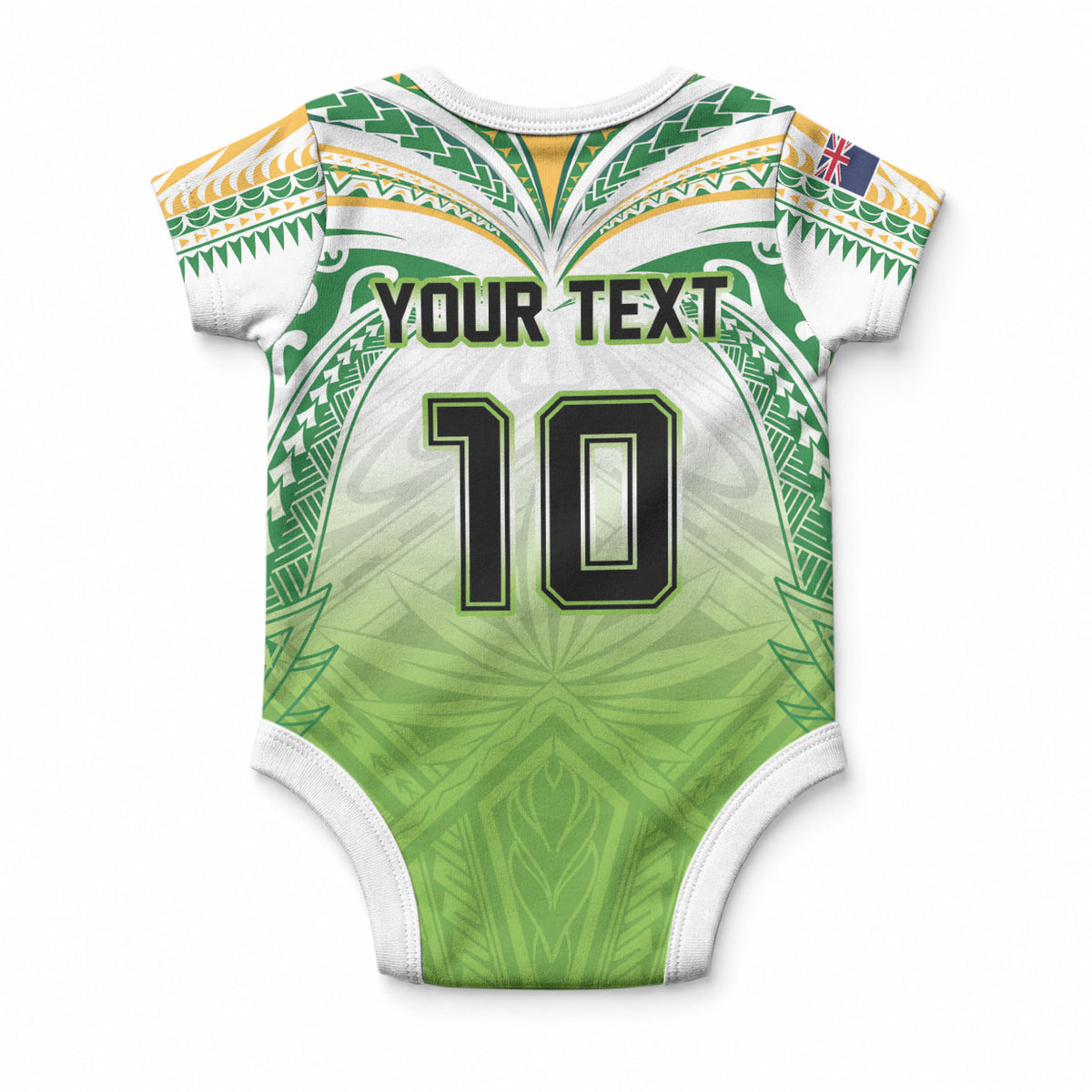 Custom Cook Islands Rugby League Baby Onesie