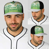 Cook Islands Rugby League Baseball Net Cap Tatau Tribal Motifs-Light Green Color LT03 - Polynesian Pride