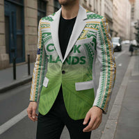 Custom Cook Islands Rugby League Blazer Tatau Tribal Motifs-Light Green Color LT03 - Polynesian Pride