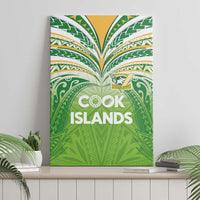 Cook Islands Rugby League Canvas Wall Art Tatau Tribal Motifs-Light Green Color - Polynesian Pride