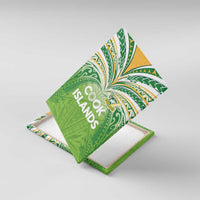 Cook Islands Rugby League Canvas Wall Art Tatau Tribal Motifs-Light Green Color - Polynesian Pride