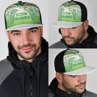 Cook Islands Rugby League Mesh Trucker Cap Tatau Tribal Motifs-Light Green Color LT03 - Polynesian Pride