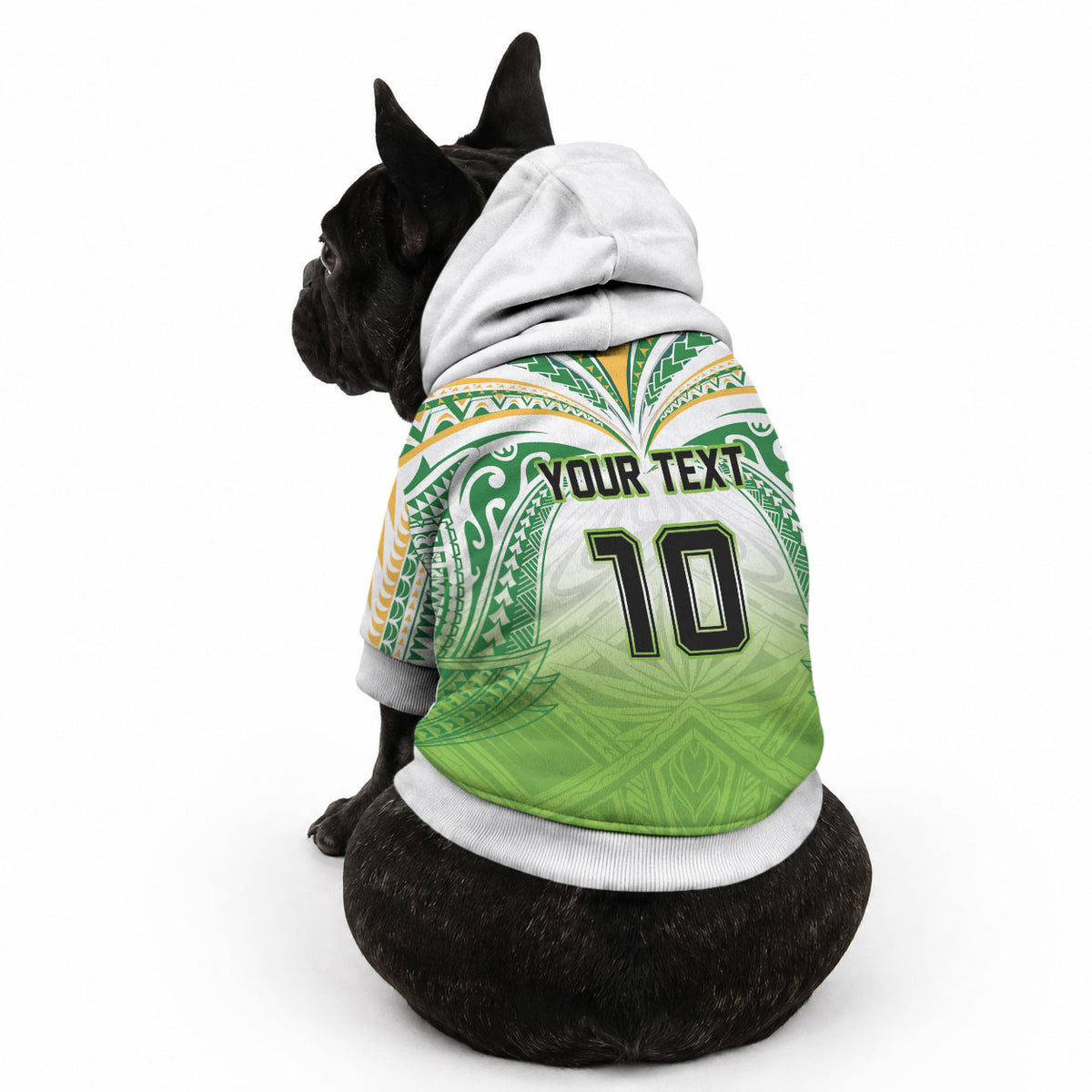 Custom Cook Islands Rugby League Pet Hoodie