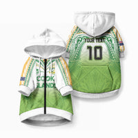 Custom Cook Islands Rugby League Pet Hoodie