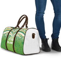 Cook Islands Rugby League Travel Bag Tatau Tribal Motifs-Light Green Color - Polynesian Pride
