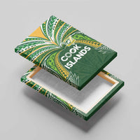 Cook Islands Rugby League Canvas Wall Art Tatau Tribal Motifs-Dark Green Color - Polynesian Pride