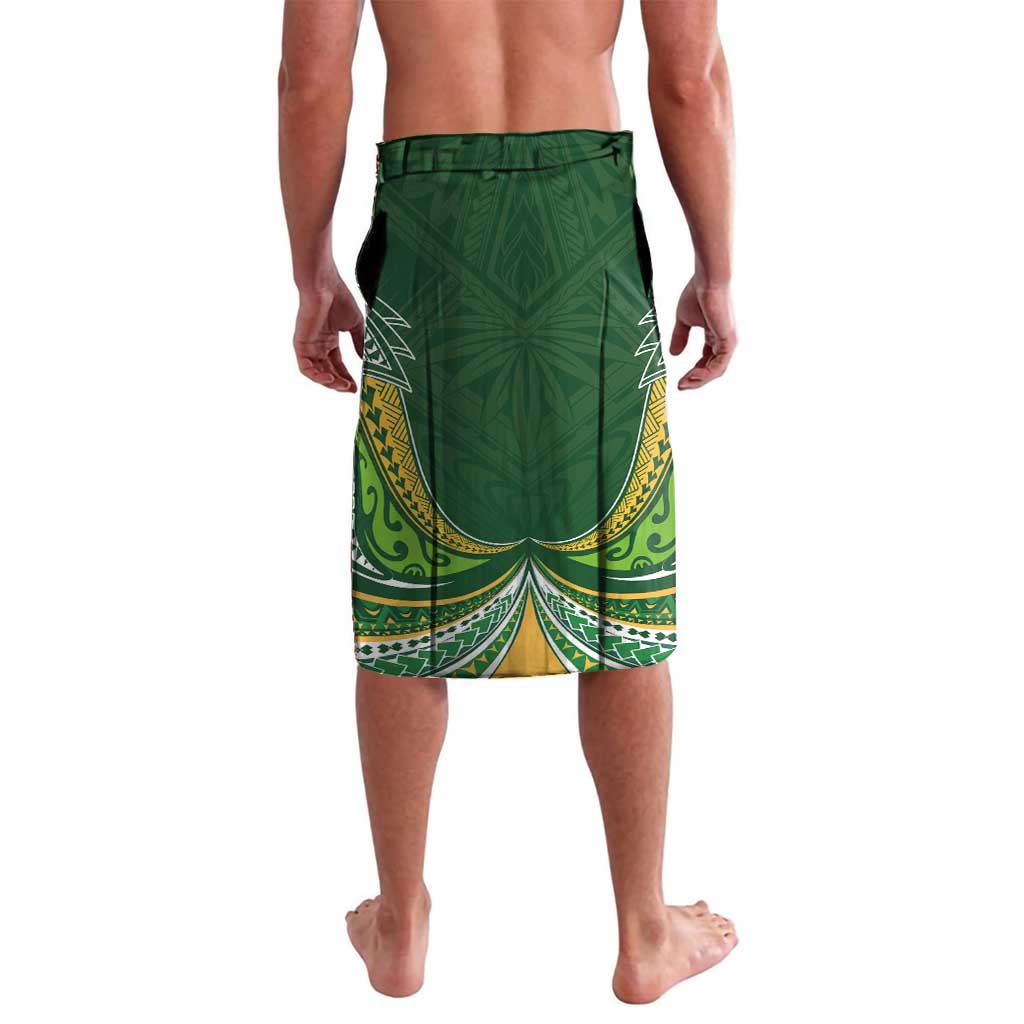 Custom Cook Islands Rugby League Lavalava Tatau Tribal Motifs-Dark Green Color LT03 - Polynesian Pride