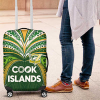 Cook Islands Rugby League Luggage Cover Tatau Tribal Motifs-Dark Green Color - Polynesian Pride