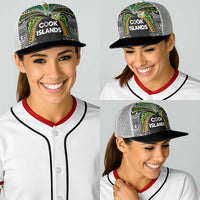 Cook Islands Rugby League Baseball Net Cap Tatau Tribal Motifs-Black Color LT03 - Polynesian Pride