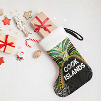 Cook Islands Rugby League Christmas Stocking Tatau Tribal Motifs-Black Color LT03 - Polynesian Pride
