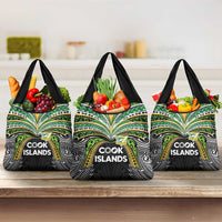 Cook Islands Rugby League Grocery Bag Tatau Tribal Motifs-Black Color LT03 3-pack One Size Black - Polynesian Pride