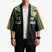 Custom Cook Islands Rugby League Kimono Tatau Tribal Motifs-Black Color LT03 - Polynesian Pride