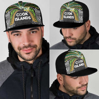 Cook Islands Rugby League Mesh Trucker Cap Tatau Tribal Motifs-Black Color LT03 - Polynesian Pride