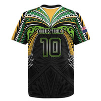 Custom Cook Islands Rugby League Rugby Jersey Tatau Tribal Motifs-Black Color LT03 - Polynesian Pride