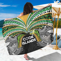 Cook Islands Rugby League Sarong Tatau Tribal Motifs-Black Color LT03 One Size 44 x 66 inches Black - Polynesian Pride