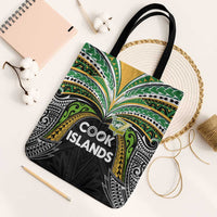Cook Islands Rugby League Tote Bag Tatau Tribal Motifs-Black Color LT03 Black Strap One Size Black - Polynesian Pride
