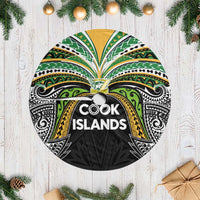 Cook Islands Rugby League Tree Skirt Tatau Tribal Motifs-Black Color LT03 Casual Black - Polynesian Pride