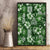 Hawaiian Quilt Pattern Canvas Wall Art Hibiscus and Tribal Element Vintage Green Vibe LT03 - Polynesian Pride