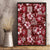 Hawaiian Quilt Pattern Canvas Wall Art Hibiscus and Tribal Element Vintage Red Vibe LT03 - Polynesian Pride