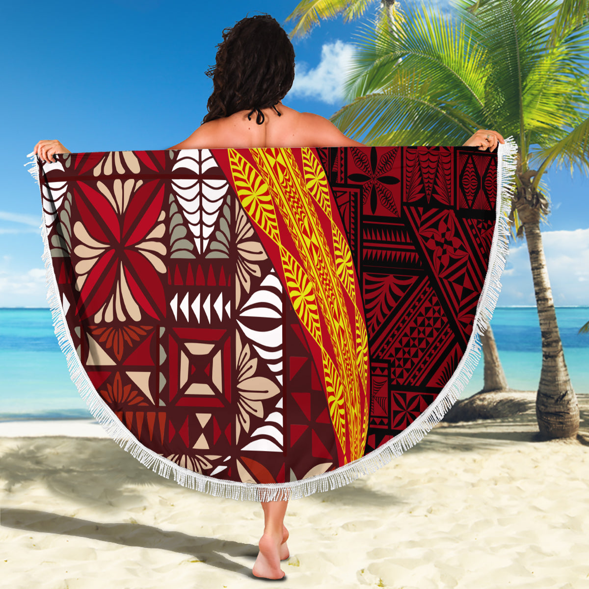 Tonga Feletoa Kupesi Fakatonga Beach Blanket LT03 - Polynesian Pride