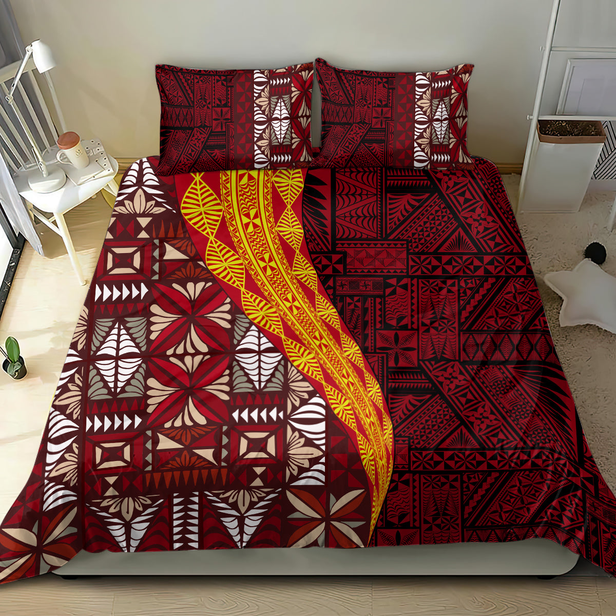 Tonga Feletoa Kupesi Fakatonga Bedding Set LT03 - Polynesian Pride