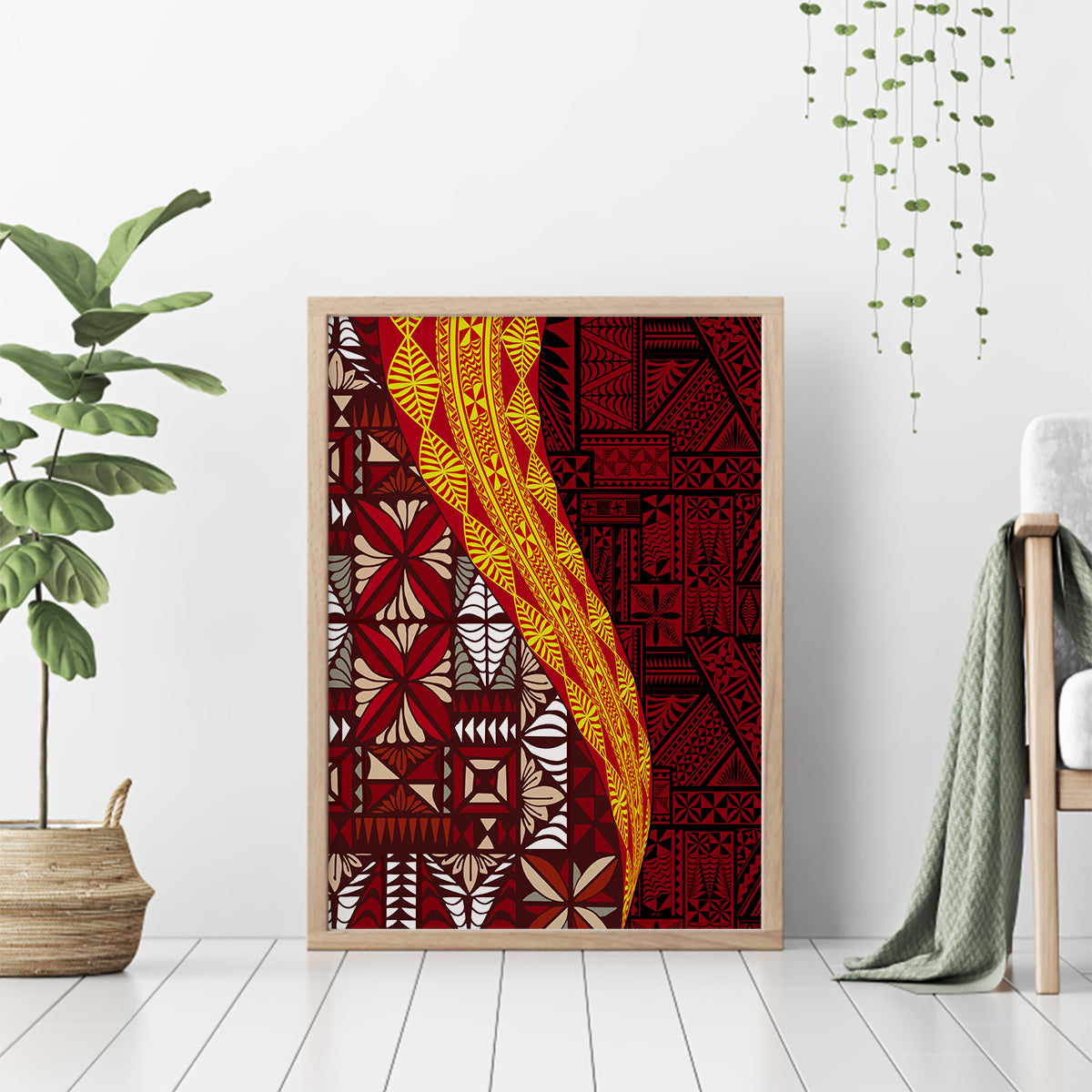 Tonga Feletoa Kupesi Fakatonga Canvas Wall Art LT03 - Polynesian Pride