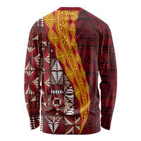 Tonga Feletoa Kupesi Fakatonga Long Sleeve Shirt LT03 - Polynesian Pride