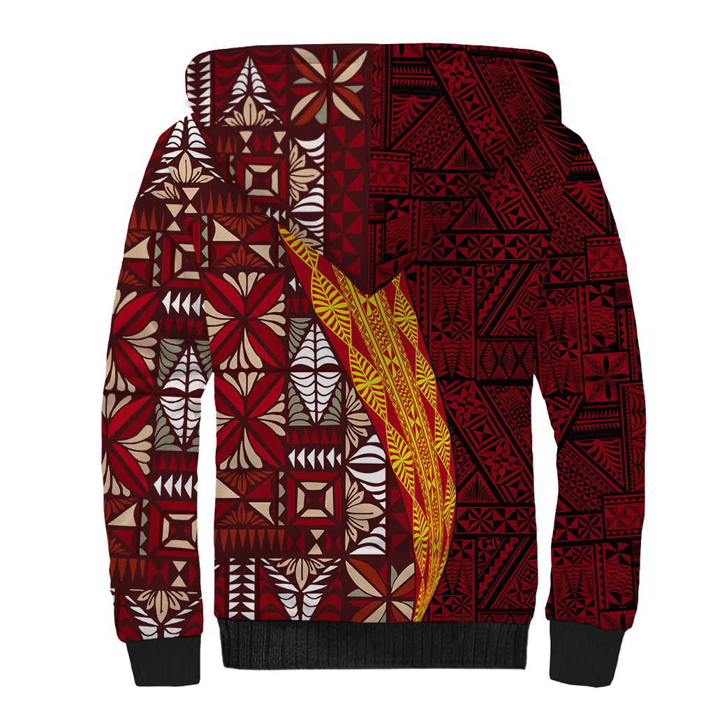 Tonga Feletoa Kupesi Fakatonga Sherpa Hoodie LT03 - Polynesian Pride