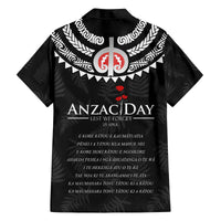 New Zealand ANZAC Day Family Matching Off Shoulder Short Dress and Hawaiian Shirt Lest We Forget Haka Dance Respect LT03 - Polynesian Pride