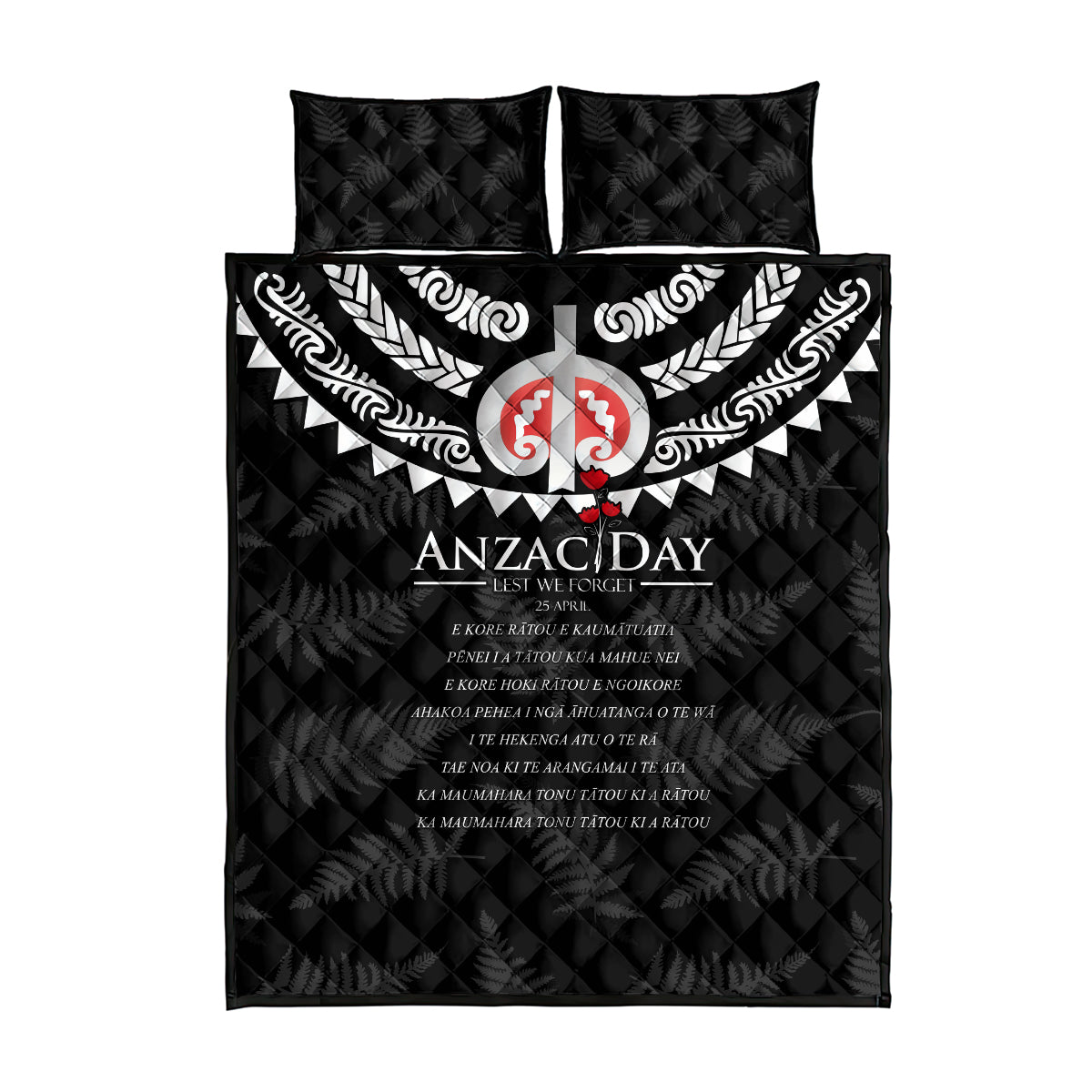 New Zealand ANZAC Day Quilt Bed Set Lest We Forget Haka Dance Respect LT03 - Polynesian Pride