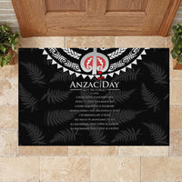 New Zealand ANZAC Day Rubber Doormat Lest We Forget Haka Dance Respect LT03 - Polynesian Pride