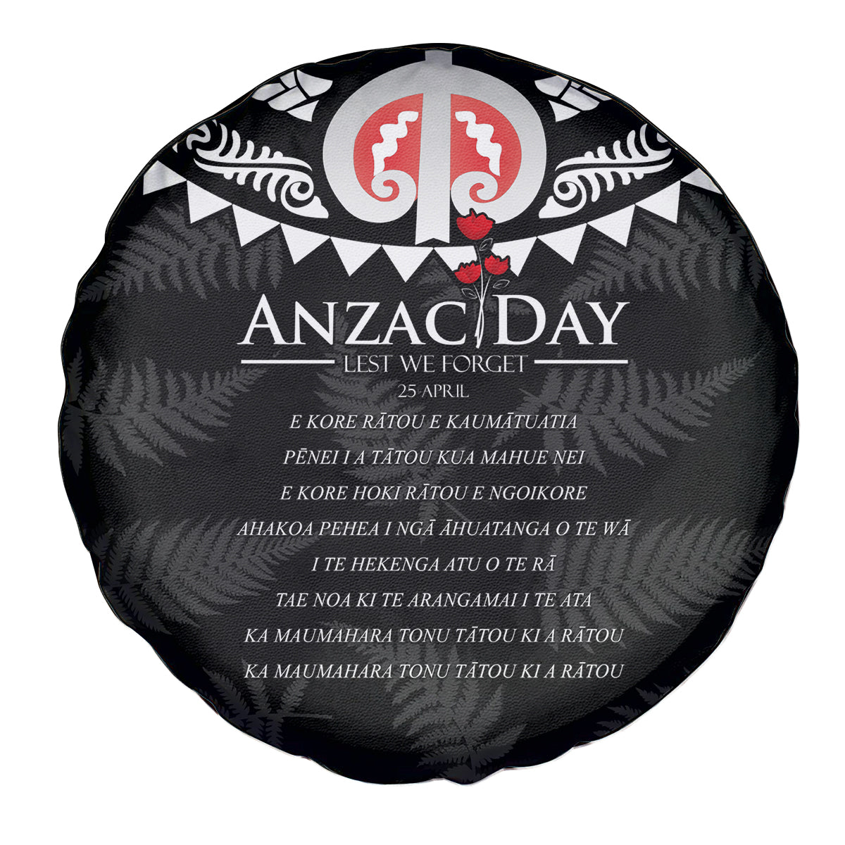 New Zealand ANZAC Day Spare Tire Cover Lest We Forget Haka Dance Respect LT03 - Polynesian Pride