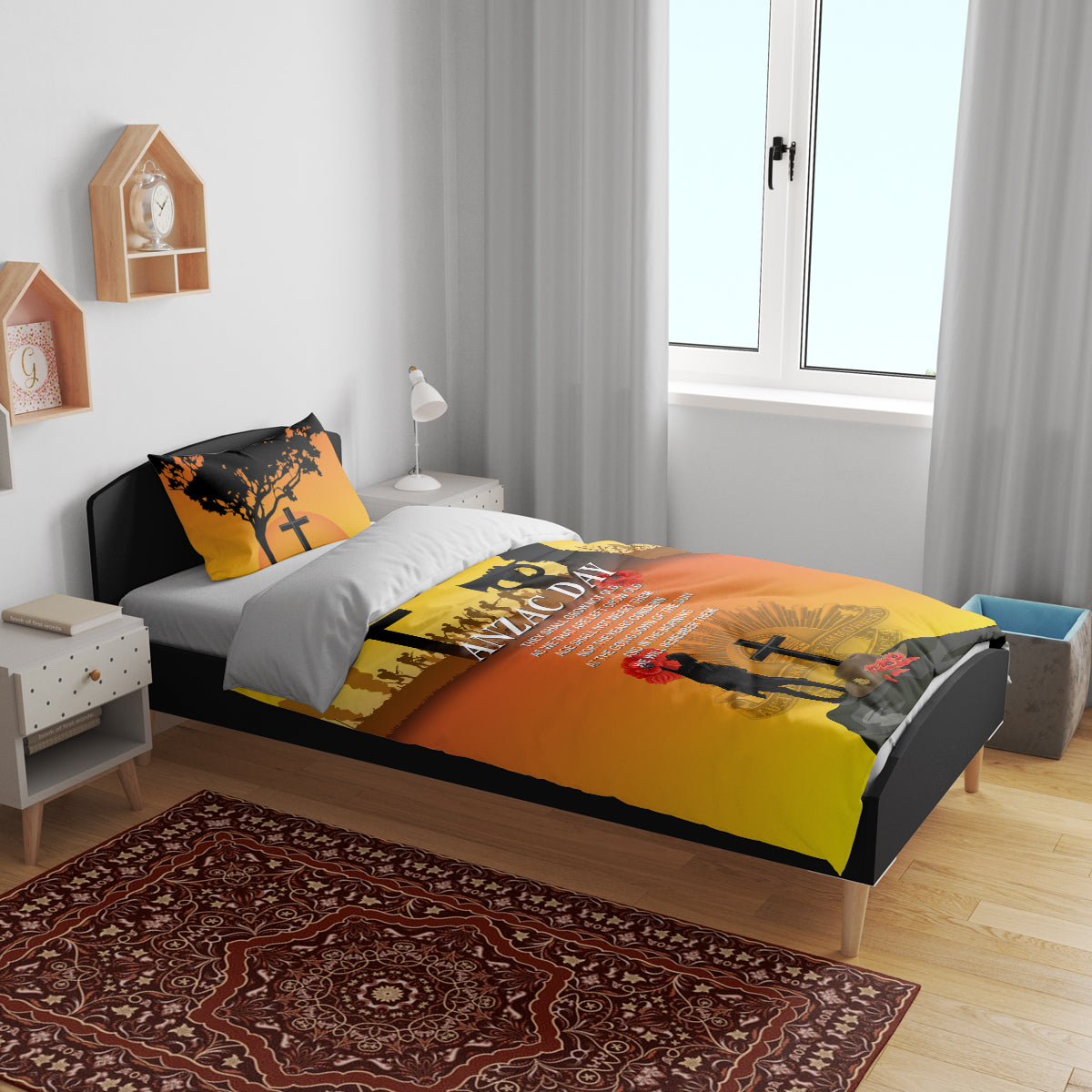 New Zealand and Australia ANZAC Day Bedding Set Gallipoli Lest We Forget LT03 - Polynesian Pride