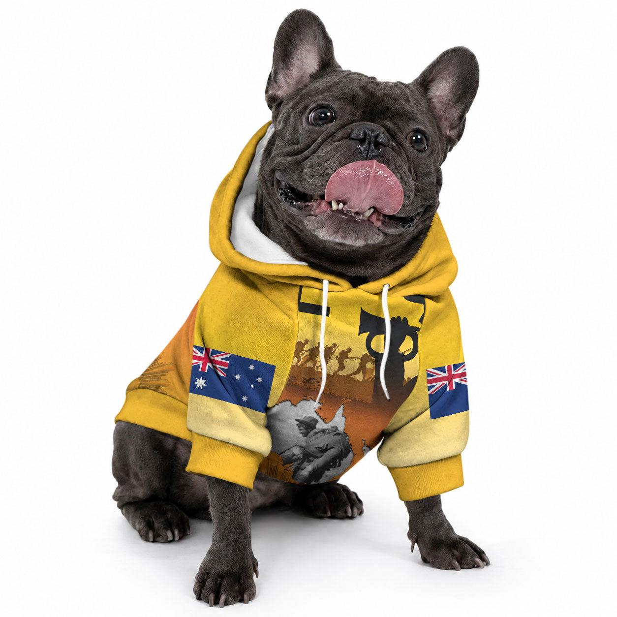 New Zealand and Australia ANZAC Day Pet Hoodie