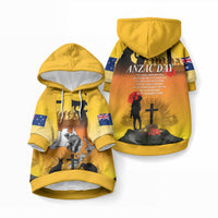 New Zealand and Australia ANZAC Day Pet Hoodie