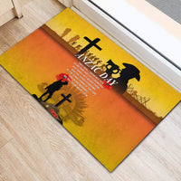New Zealand and Australia ANZAC Day Rubber Doormat Gallipoli Lest We Forget LT03 - Polynesian Pride