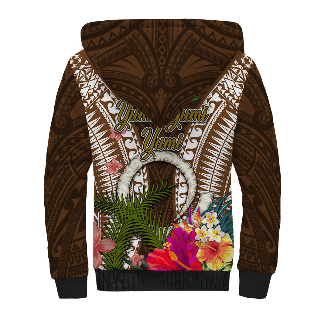 Vanuatu Selebretem 44th Indipendens Dei Sherpa Hoodie Yumi Pig Tusk and Namele Fern