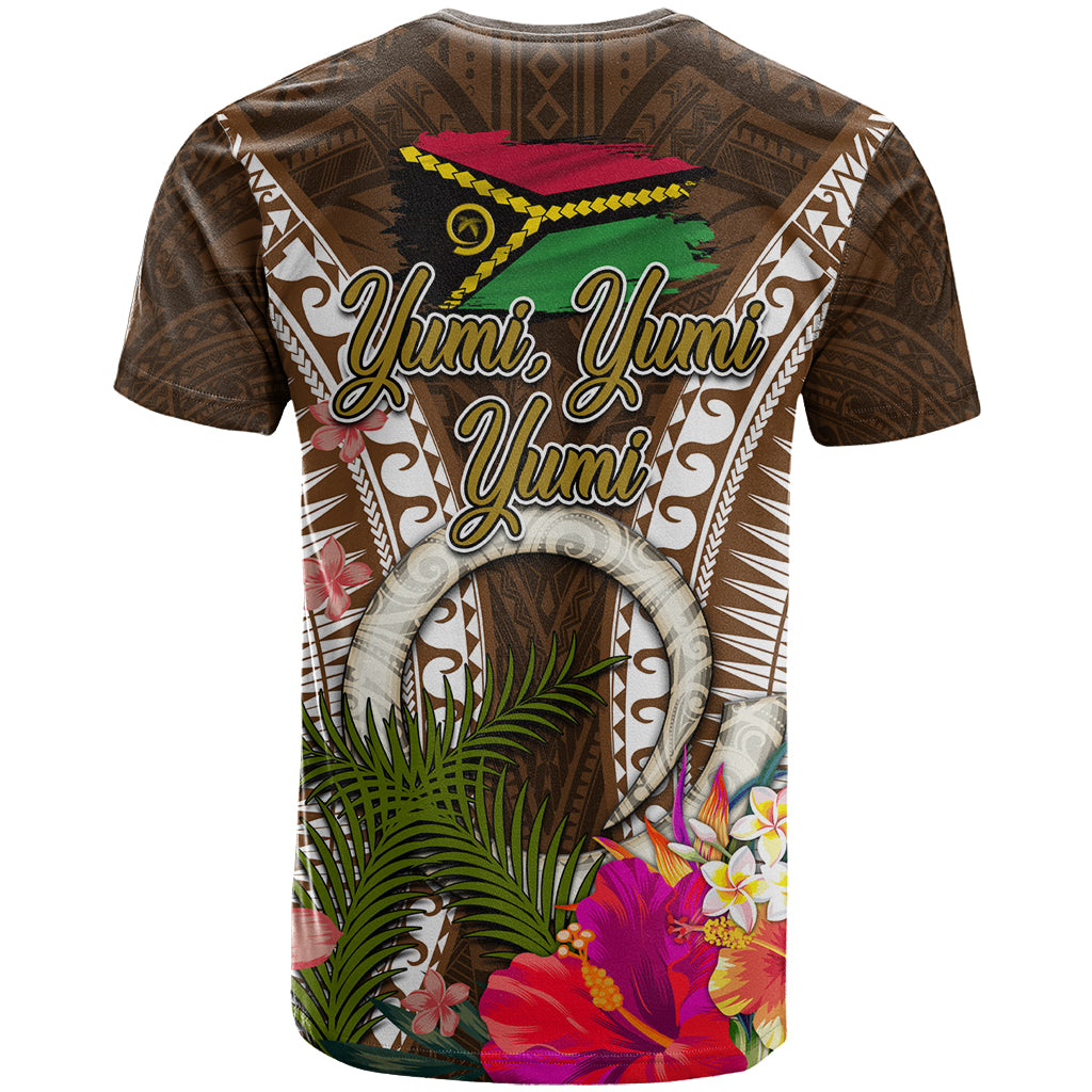 Vanuatu Selebretem 44th Indipendens Dei T Shirt Yumi Pig Tusk and Namele Fern LT03 - Polynesian Pride