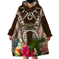 Vanuatu Selebretem 44th Indipendens Dei Wearable Blanket Hoodie Yumi Pig Tusk and Namele Fern LT03 - Polynesian Pride