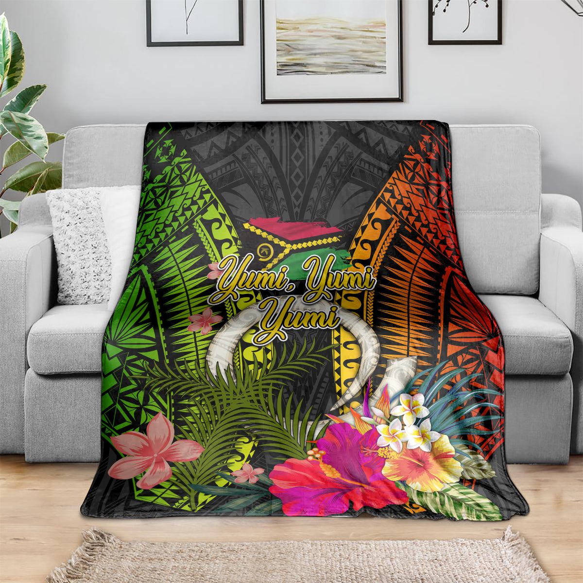 Vanuatu Independence Day Blanket Tugeta Yumi Selebretem Indipendens Dei LT03 - Polynesian Pride