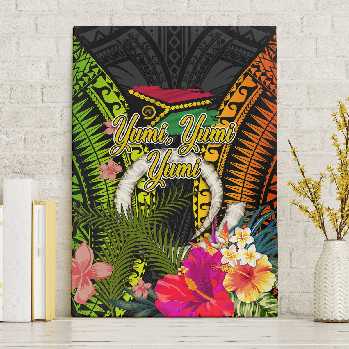 Vanuatu Independence Day Canvas Wall Art Tugeta Yumi Selebretem Indipendens Dei