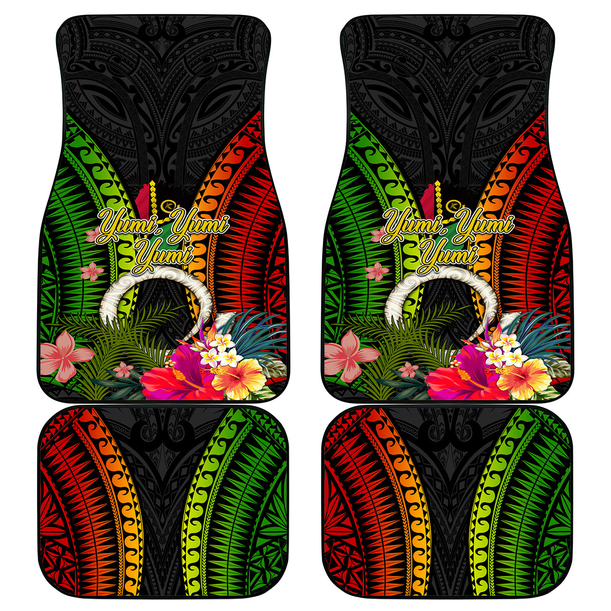 Vanuatu Independence Day Car Mats Tugeta Yumi Selebretem Indipendens Dei
