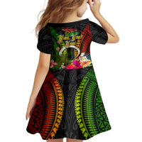 Vanuatu Independence Day Family Matching Off Shoulder Short Dress and Hawaiian Shirt Tugeta Yumi Selebretem Indipendens Dei LT03 - Polynesian Pride